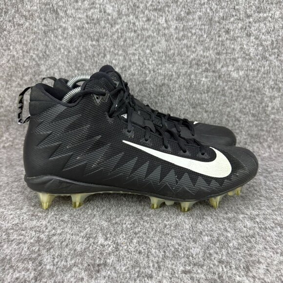 ✅Nike Alpha Menace Pro Mid TD WD PF Football Cleats Black/White 12W 921731-010 - Picture 1 of 13